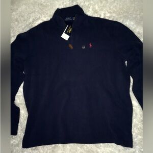 Ralph Lauren Polo Navy Blue Mens
NWT
1/4 Zip Long Sleeves Shirt sz XL